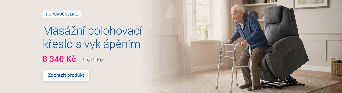 Masážní polohovací křeslo s vyklápěním