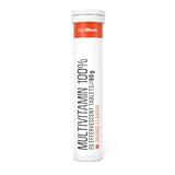 Multivitamin 100% pomeranč – šumivé tablety GymBeam, 20 tablet