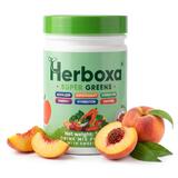 Herboxa SUPER GREENS Ledová broskev, 300 g
