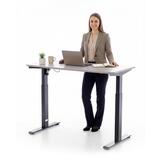 Výškově nastavitelný stůl UNIZDRAV 120x60 cm, šedý