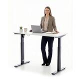 Výškově nastavitelný stůl UNIZDRAV 120x60 cm, bílý