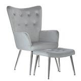 Relaxační křeslo s podnožkou Silver Luxury