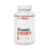 Vitamin D3+K1+K2 GymBeam, 60 kapslí