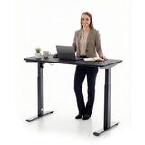 Výškově nastavitelný stůl UNIZDRAV 120x60 cm, černý