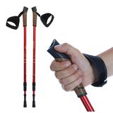 Trekingové hole, červené