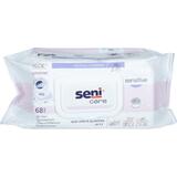 SENI CARE vlhčené ubrousky Sensitive, 68 ks