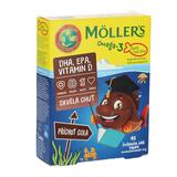Möller's Omega-3 Želé rybičky s příchutí Cola, 45 tablet