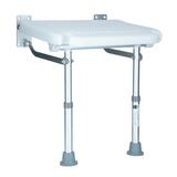 Nástěnná sklopná sedačka s nožkami