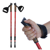 Trekingové hole, červené