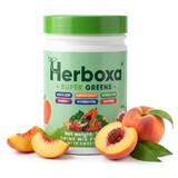 Herboxa SUPER GREENS Ledová broskev, 300 g