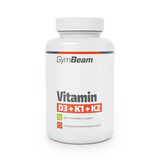 Vitamin D3+K1+K2 GymBeam, 60 kapslí
