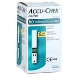 Testovací proužky Accu Chek Active, 50 ks