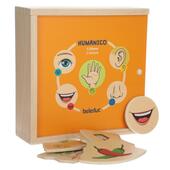 Didaktická hra a puzzle 2v1 Humanico Smysly od Beleduc