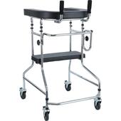 Pojízdné chodítko s opěrnou plochou a sedadlem UNIZDRAV