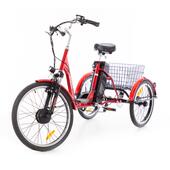 Tříkolové elektrické kolo Tornádo ZTECH, červené