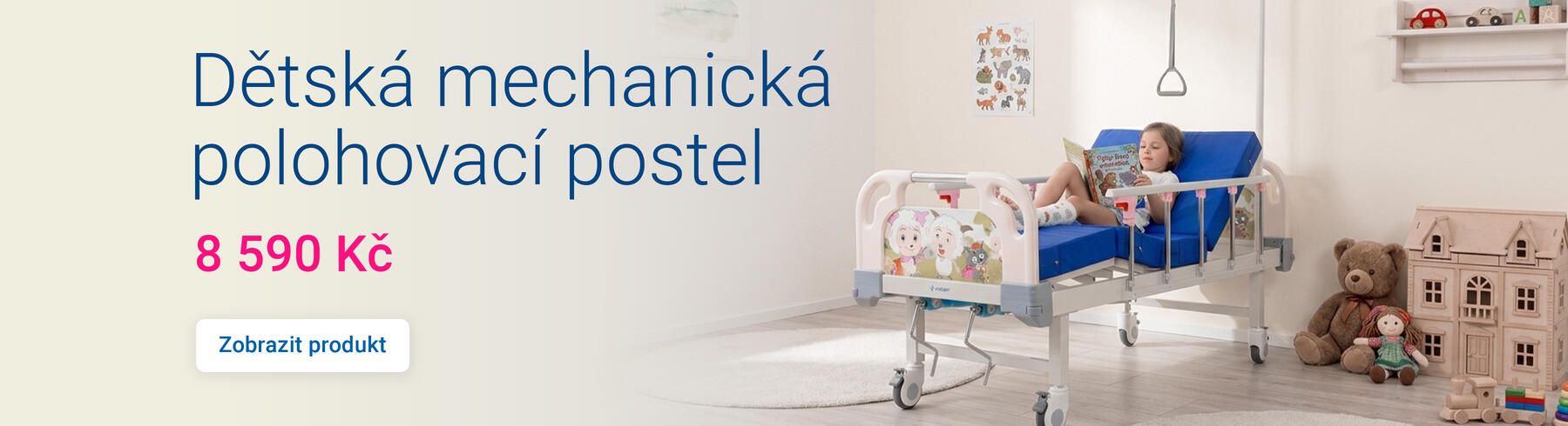 Dětská mechanická polohovací postel