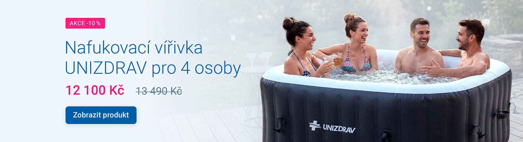 Nafukovací vířivka UNIZDRAV pro 4 osoby