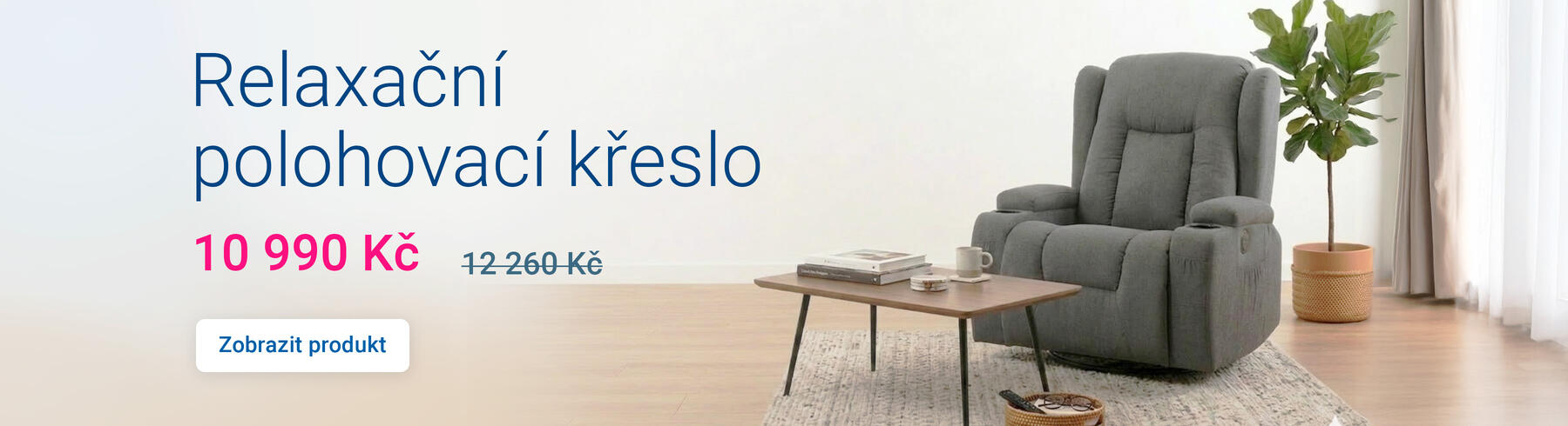 Relaxační polohovací křeslo