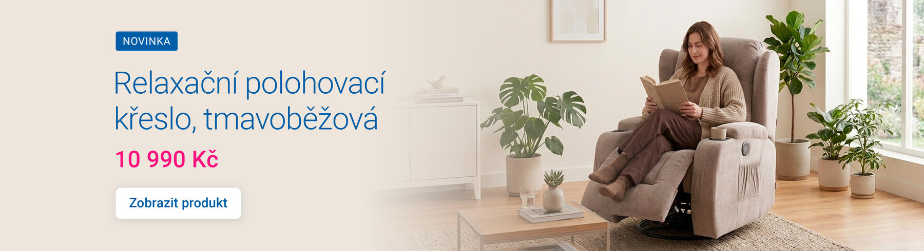 Relaxační polohovací křeslo