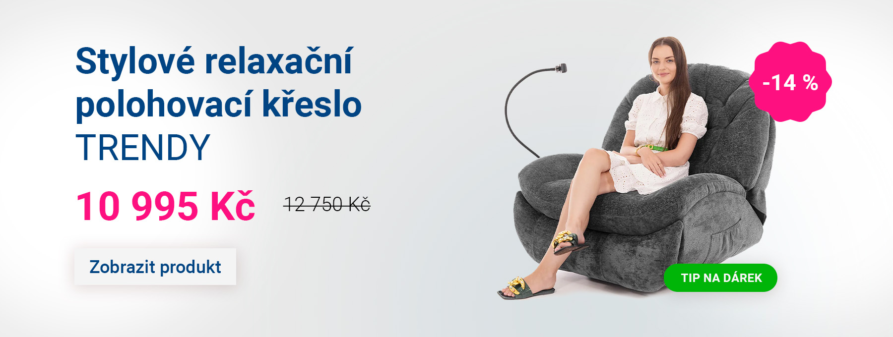 Stylové relaxační polohovací křeslo TRENDY