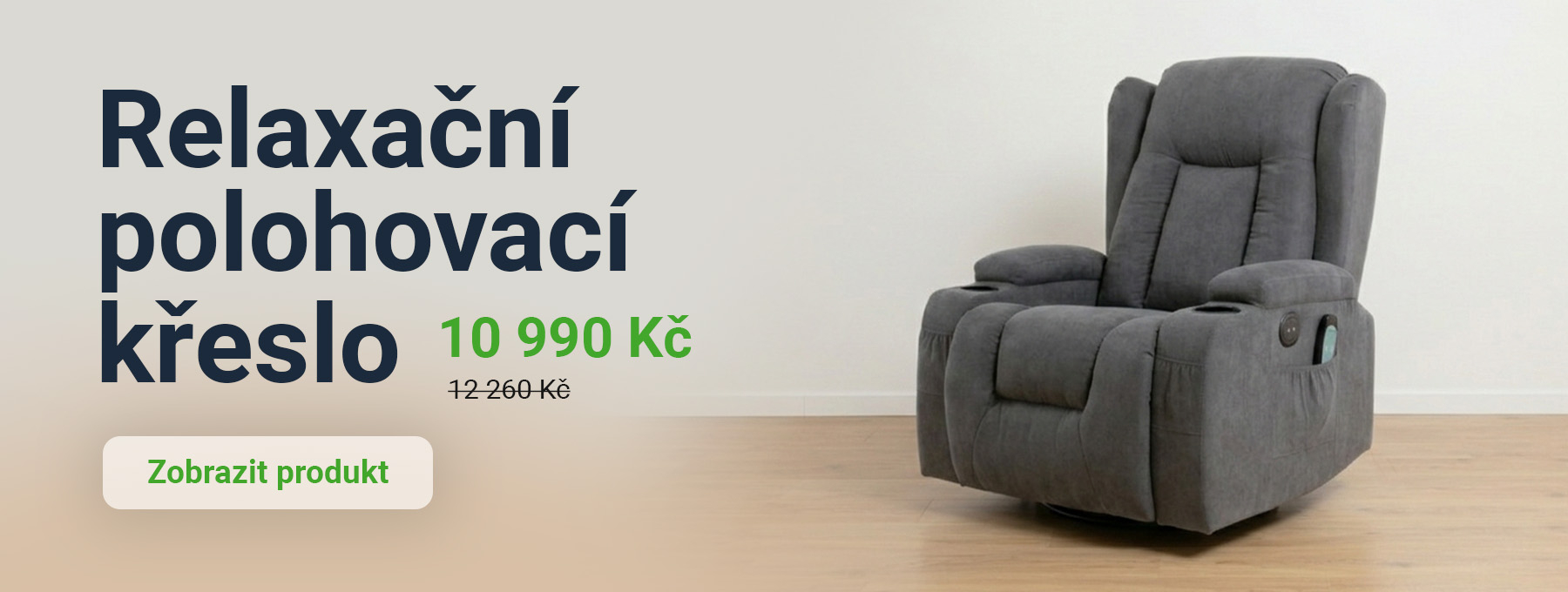 Relaxační polohovací křeslo