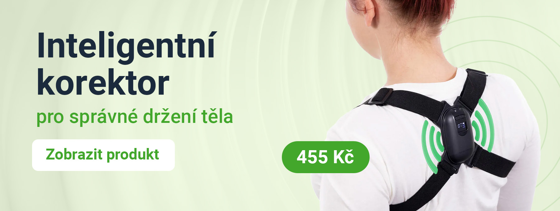 Inteligentní korektor pro správné držení těla s popruhy