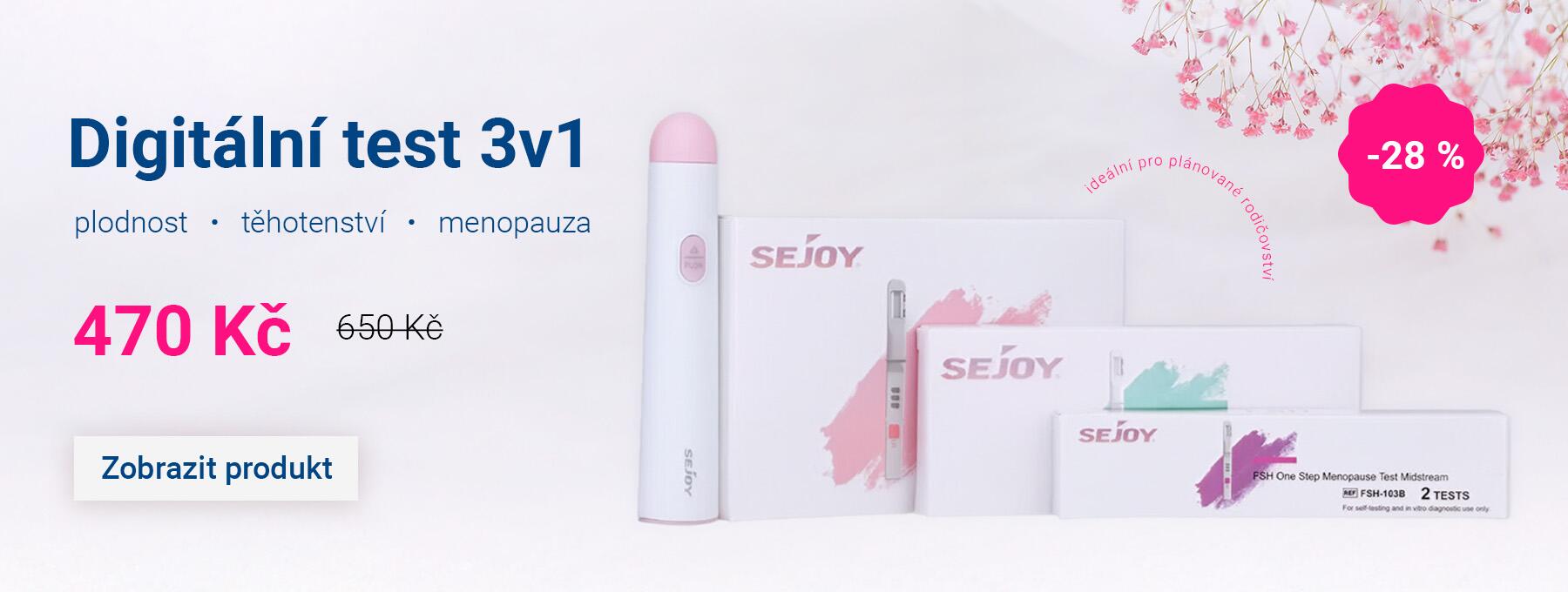 Digitální test 3v1 (plodnost, těhotenství, menopauza)