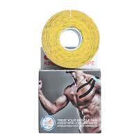 Kinezio tejp Ares 5 cm x 5 m, žlutý