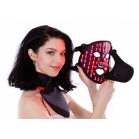 LED maska se světelnou terapií a NIR světlem na obličej a krk