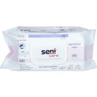 SENI CARE vlhčené ubrousky Sensitive, 68 ks