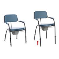 Toaletní židle s širším sedem