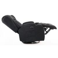 Relaxační polohovací křeslo, antracitová látka