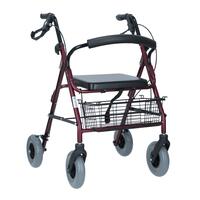 Odlehčené pojízdné chodítko UNIZDRAV, bordó