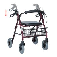 Odlehčené pojízdné chodítko UNIZDRAV, bordó