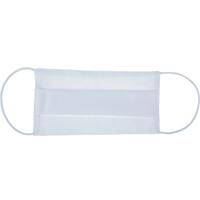 Rouška na tvář plátěná na gumičku, bílá 1 ks