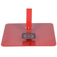 Stojan červený na dezinfekci rukou, bez dezinfekce, 110 cm