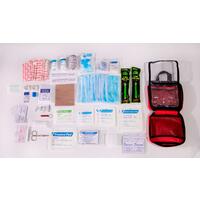 Cestovní lékárnička s 220 ks zdravotnického materiálu a pomůcek