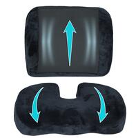 Ortopedický polštář na sezení + ortopedická opěrka zad – kompletní set