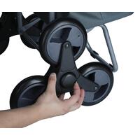 Nákupní taška na kolečkách, modrá