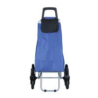 Nákupní taška na kolečkách, modrá