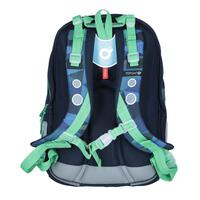 Školní batoh MIRA modrozelený