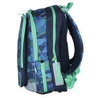Školní batoh MIRA modrozelený