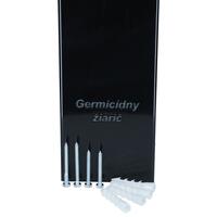 Germicidní zářič UNIZDRAV uzavřený nástěnný – černé provedení