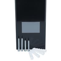 Germicidní zářič UNIZDRAV s displejem uzavřený nástěnný – černé provedení