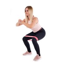 Odporové posilovací gumy růžové, sada 5 ks