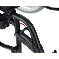 Invalidní vozík odlehčený s brzdami pro doprovod