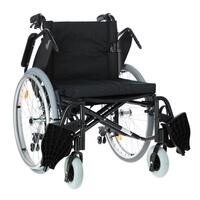 Invalidní vozík odlehčený s brzdami pro doprovod