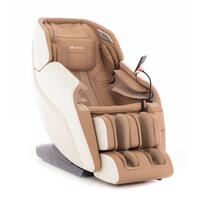 Masážní elektrické křeslo RelaxPro 3D MASSAGER, bílo-hnědé