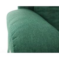 Relaxační polohovací křeslo, smaragdově zelená látka