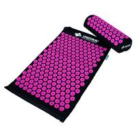 Masážní akupresurní podložka UNIZDRAV, černo-růžová
